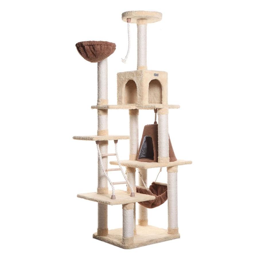 Armarkat 78-in Yellow Fleece 9-Level Cat Tree at Lowes.com