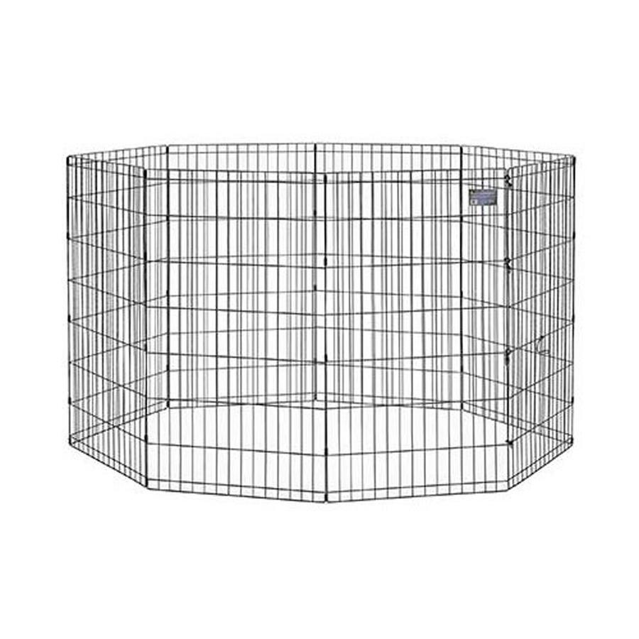 midwest pets 42in x 24in Black Metal Indoor/Outdoor Exercise Pen in the Dog Pens & Runs