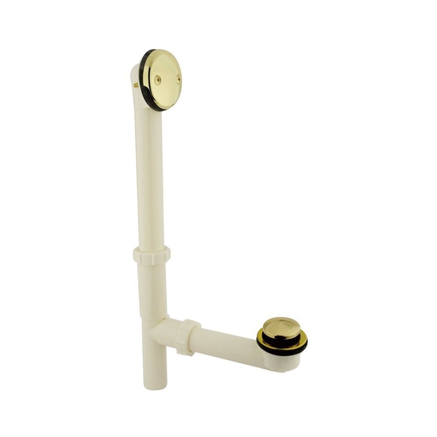 Elements of Design EDTTA2162 1.5-in Polished Brass Foot Lock Drain with ABS Pipe