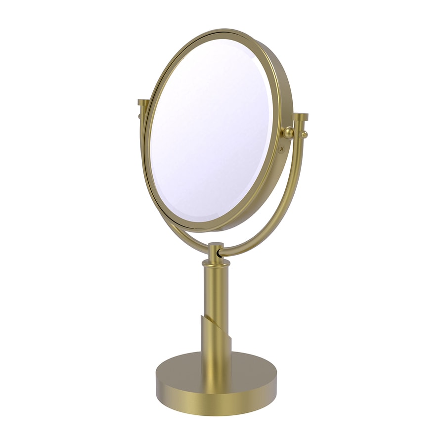 Allied Brass Tribeca Brass Magnifying Countertop Vanity Mirror at Lowes.com