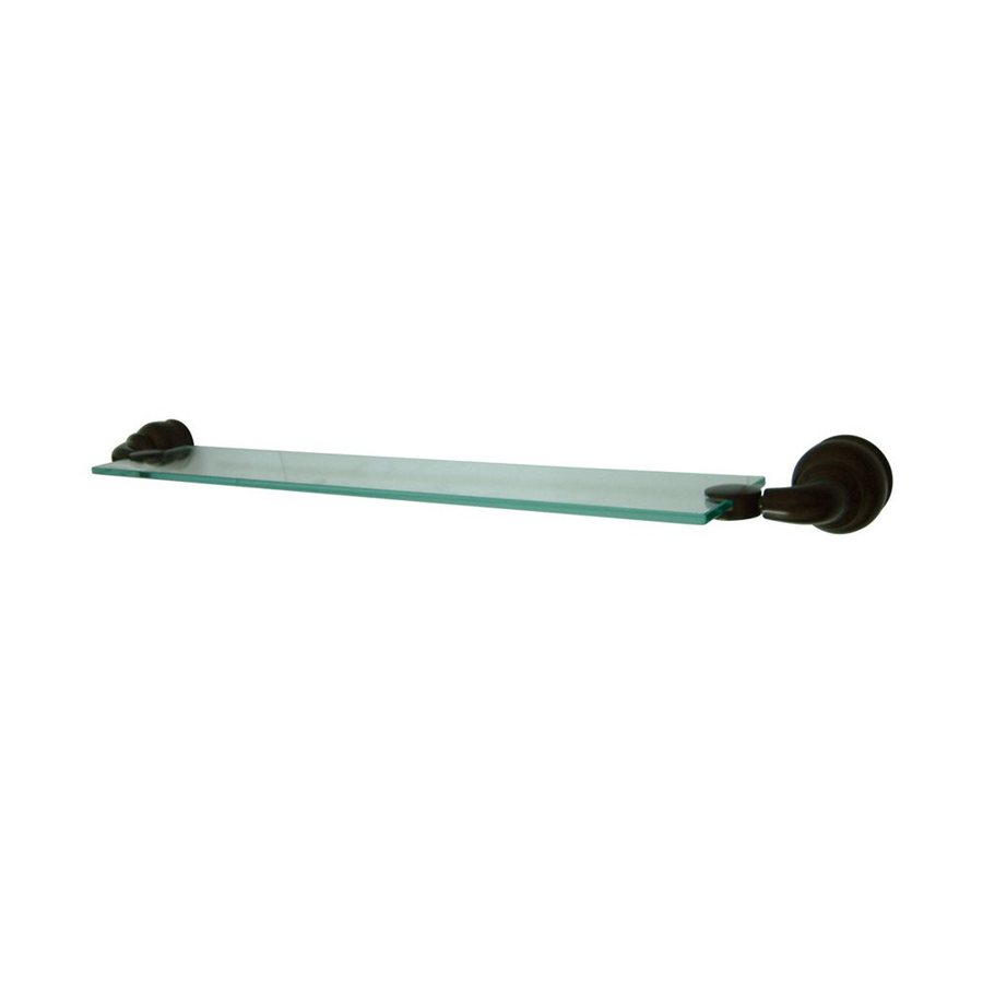 Elements of Design EBA609ORB Magellan Oil Rubbed Bronze Glass Wall Mount Bathroom Shelf (24.75-in x 4.5-in)