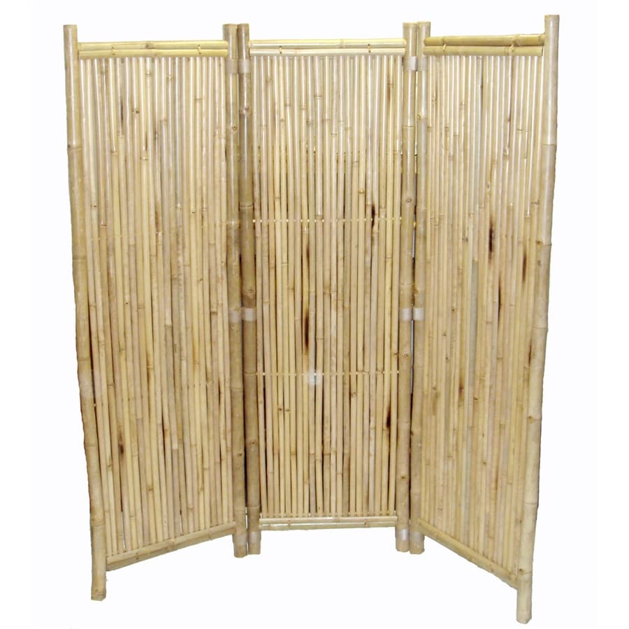 Bamboo 54 3 Panel Bamboo Folding Indoor Privacy Screen At Lowes Com   4696601 