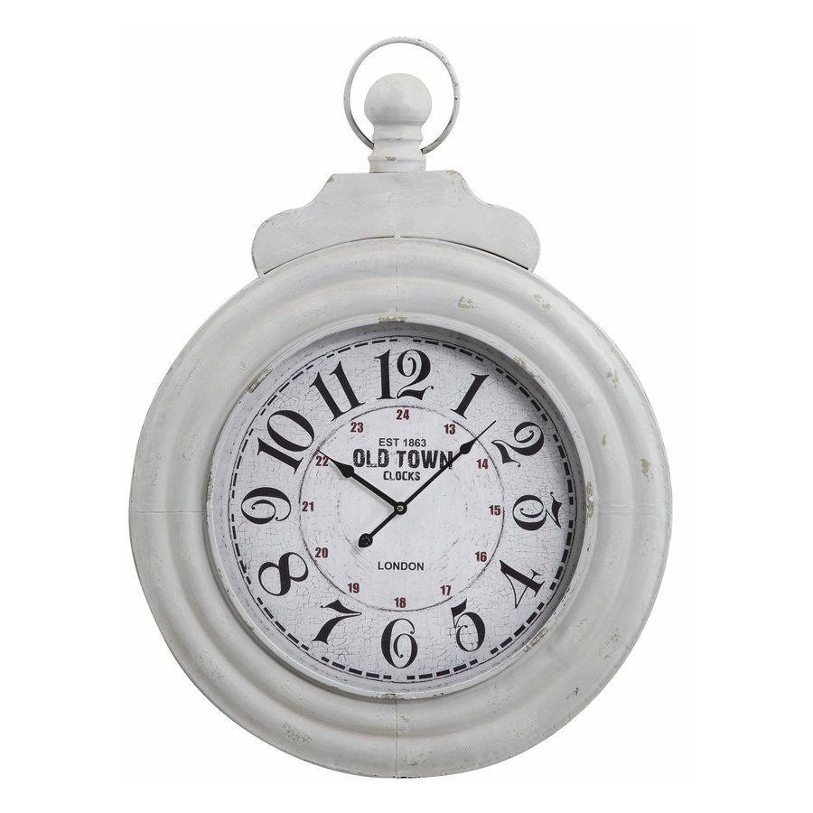 Cooper Classics Dillon Analog Round Indoor Wall Standard Clock in the