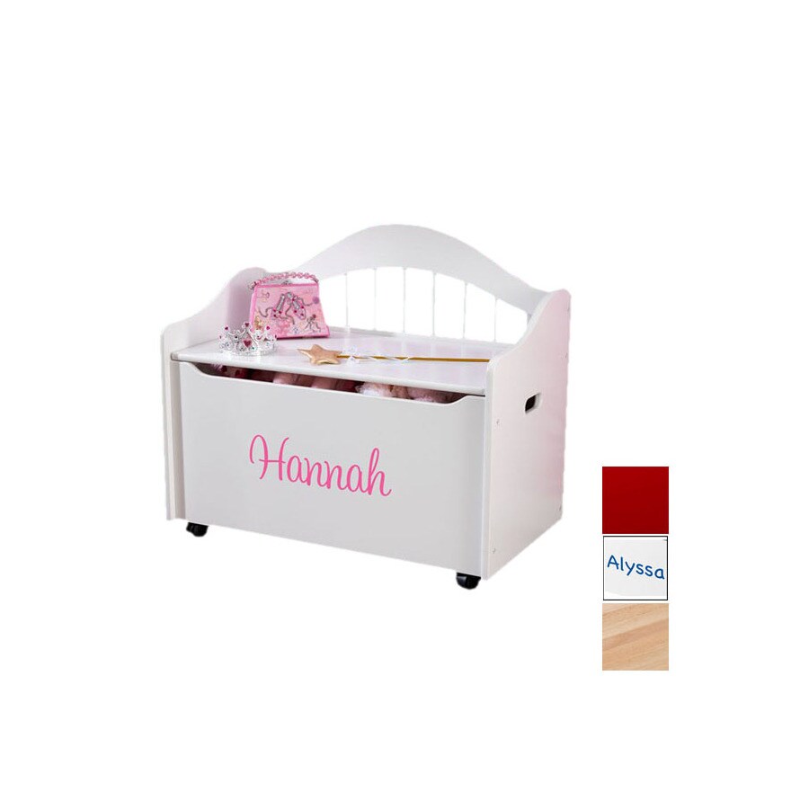 KidKraft Personalized Limited Edition Natural Rectangular Toy Box at