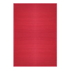 Bamboo Rugs At Lowes Anji Mountain Bamboo Crimson Indoor Area Rug Common 6 X 9 Actual