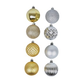 Holiday Living 101-Pack Multiple Colors/Finishes Ornament Set