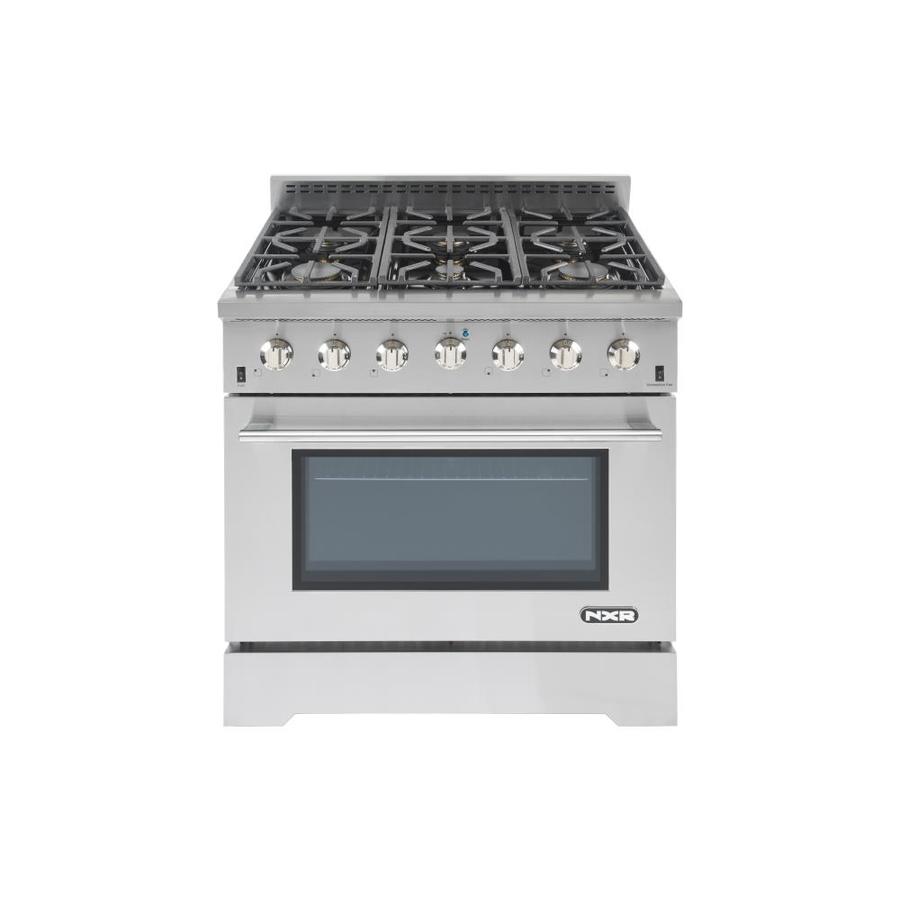 Nxr Pro Style Gas Range 36 In At Lowes Nxr Pro Style Gas Range 36 In