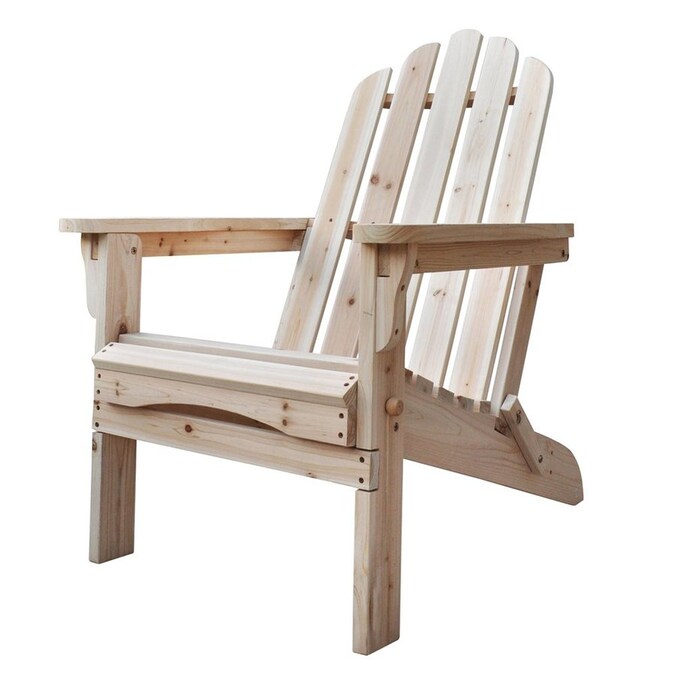 shine company marina cedar adirondack chair with slat in