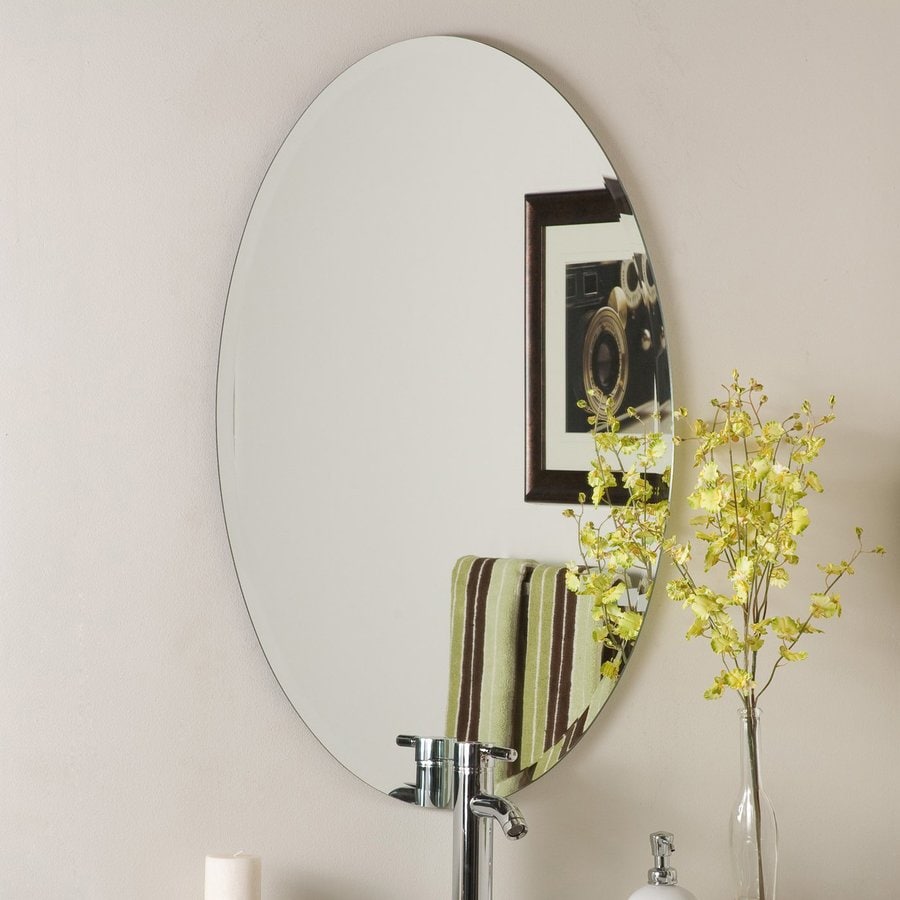 Decor Wonderland 23.6in Oval Bathroom Mirror at