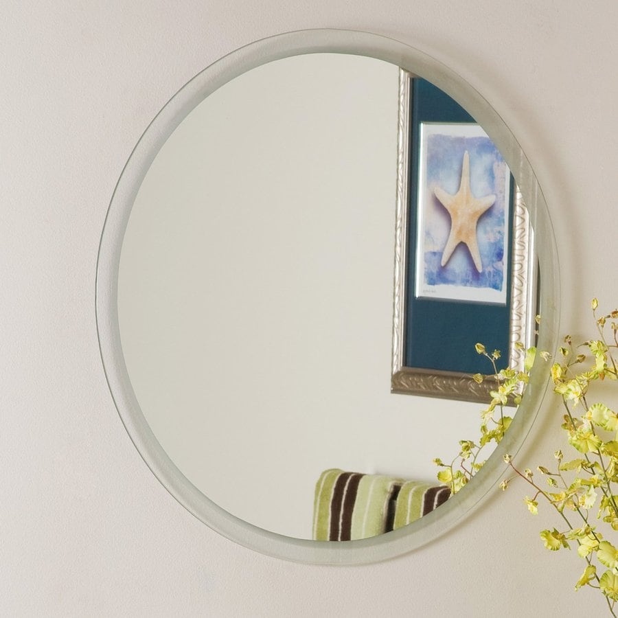 Shop Decor Wonderland Contempo 23.6in Clear Round Bathroom Mirror at