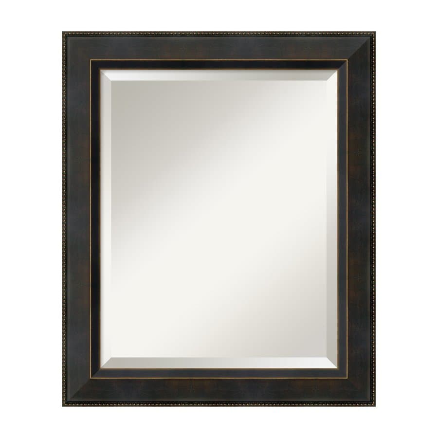 Amanti Art DSW01010 Signore Angled Bronze with Espresso Patina Beveled Wall Mirror