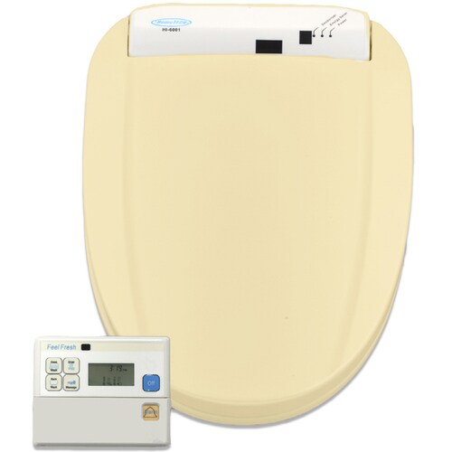 HomeTECH Feel Fresh Biscuit Elongated SlowClose Heated Bidet Toilet
