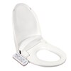 HomeTECH Feel Fresh Plastic Elongated Slow-Close Heated Bidet Toilet ...