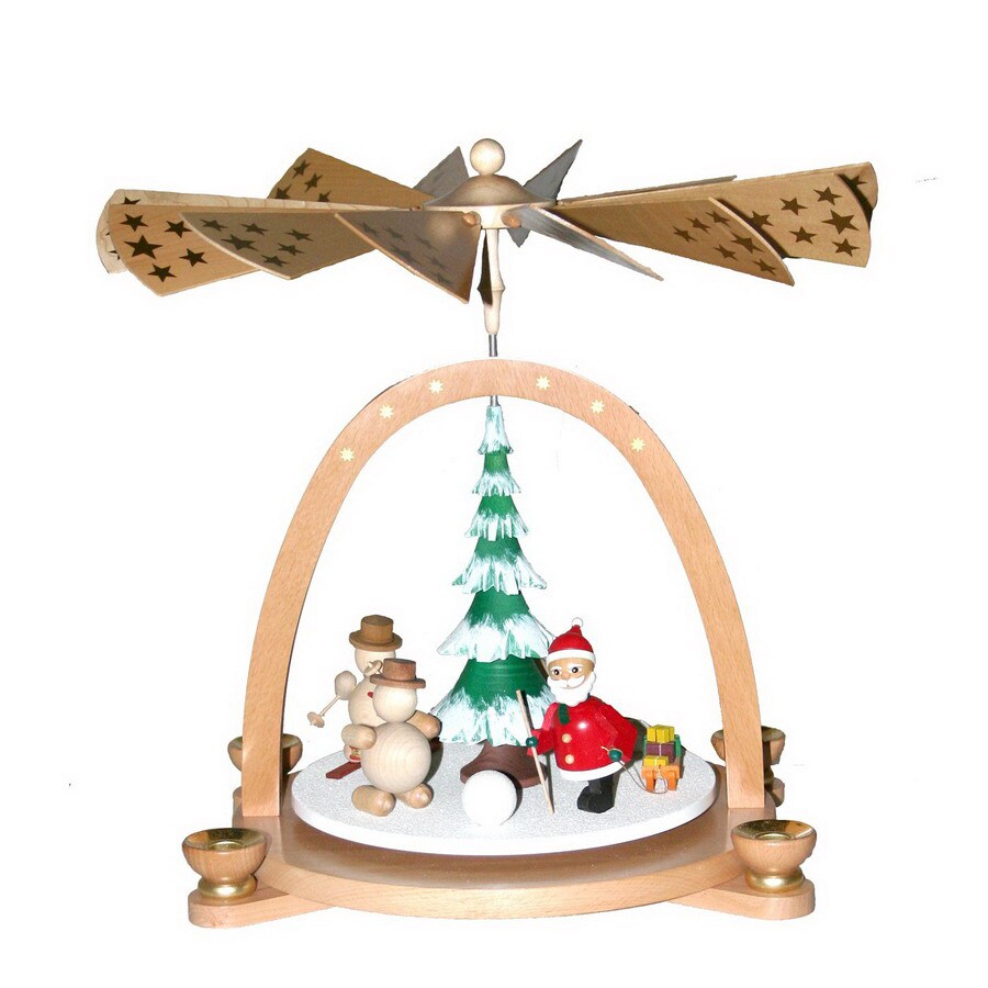 Alexander Taron Tabletop Candle Pyramid Indoor Christmas Decoration at