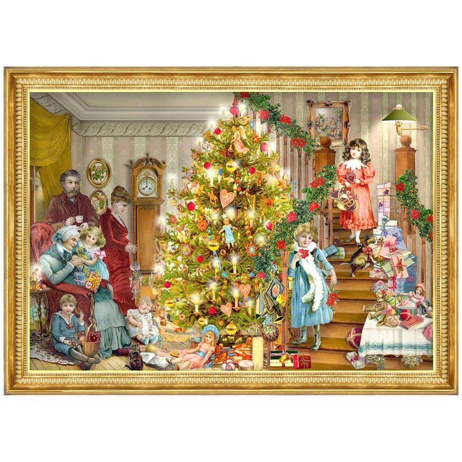Alexander Taron Victorian Christmas Winter Scene Advent Calendar at