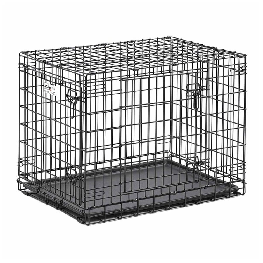 Midwest pets 31in x 21.5in x 24in Black CollapsIble Plastic and Wire