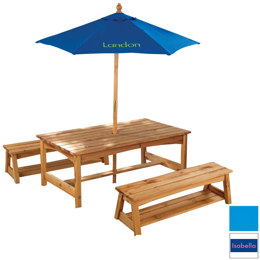 KidKraft W00043-1 42.25-in L Rectangular Picnic Table
