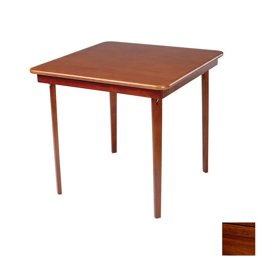 Stakmore Cherry Square Wood Poker Table at