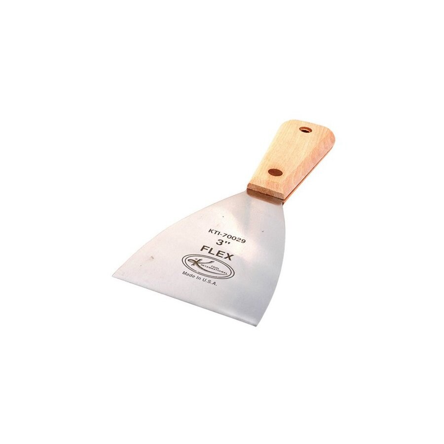 K Tool International KTI-70029 3-in Steel Scraper with Wood Handle
