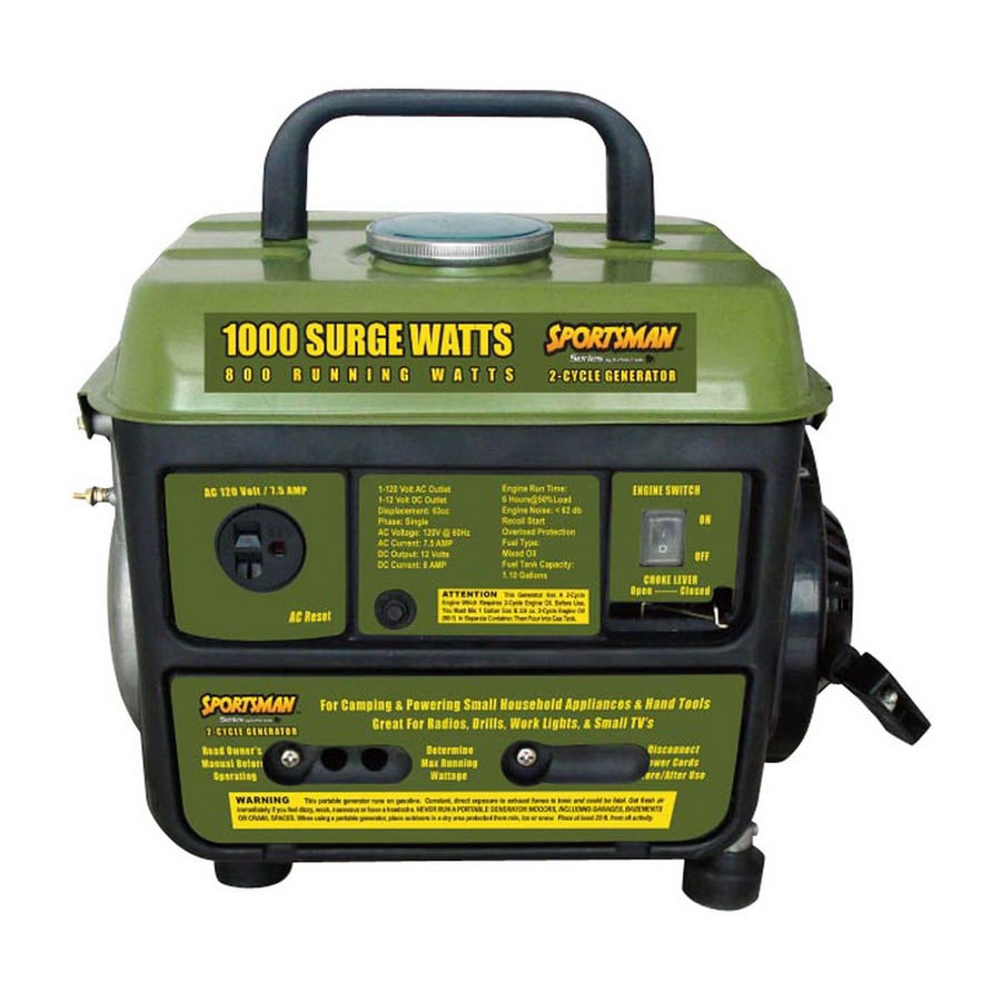Buffalo Tools Sportsman 800 Running Watts Portable Generator in the