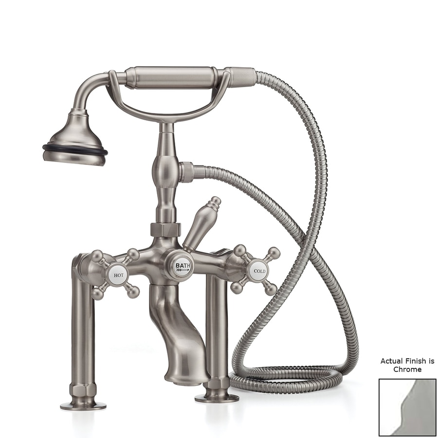 Cheviot 5115CH Chrome 3-Handle Bathtub and Shower Faucet with Valve