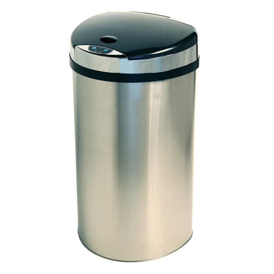 Shop iTouchless 13-Gallon Stainless Steel Indoor Garbage 