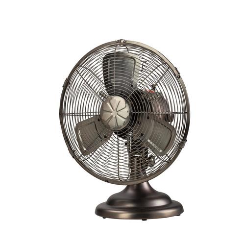 Utilitech 12-in 3-Speed Indoor Oil-Rubbed Bronze Orb Desk Fan in the ...