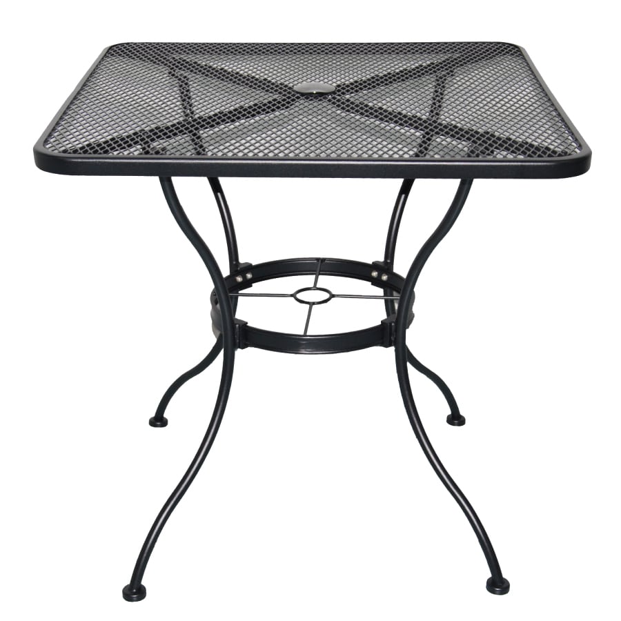 Garden Treasures Davenport Black Square Patio Bistro Table at Lowes.com