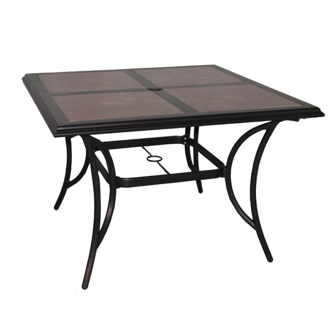 Garden Treasures Gt Mcnulty Square Tile Table At Com - Hampton Bay Replacement Tiles For Patio Table