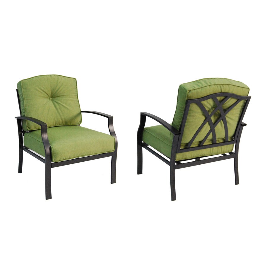 Garden Treasures Set Of 2 Cascade Creek Black Steel