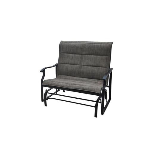 Garden Treasures Skytop 2 Person Black Steel Outdoor Glider At