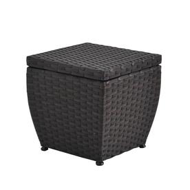 Deck Bo At Lowes Garden Treasures Folcroft 17 In L X 30 Gallon Brown Deck