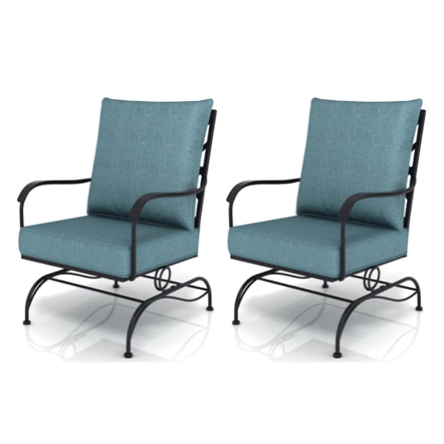 Style Selections San Terra Set of 2 Black Metal Conversation Chair(s ...