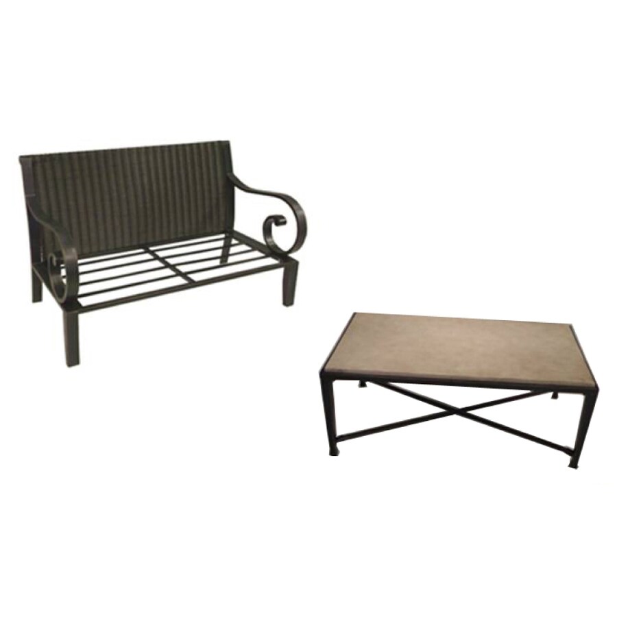 Shop allen + roth Pardini 2-Piece Wicker Patio ...