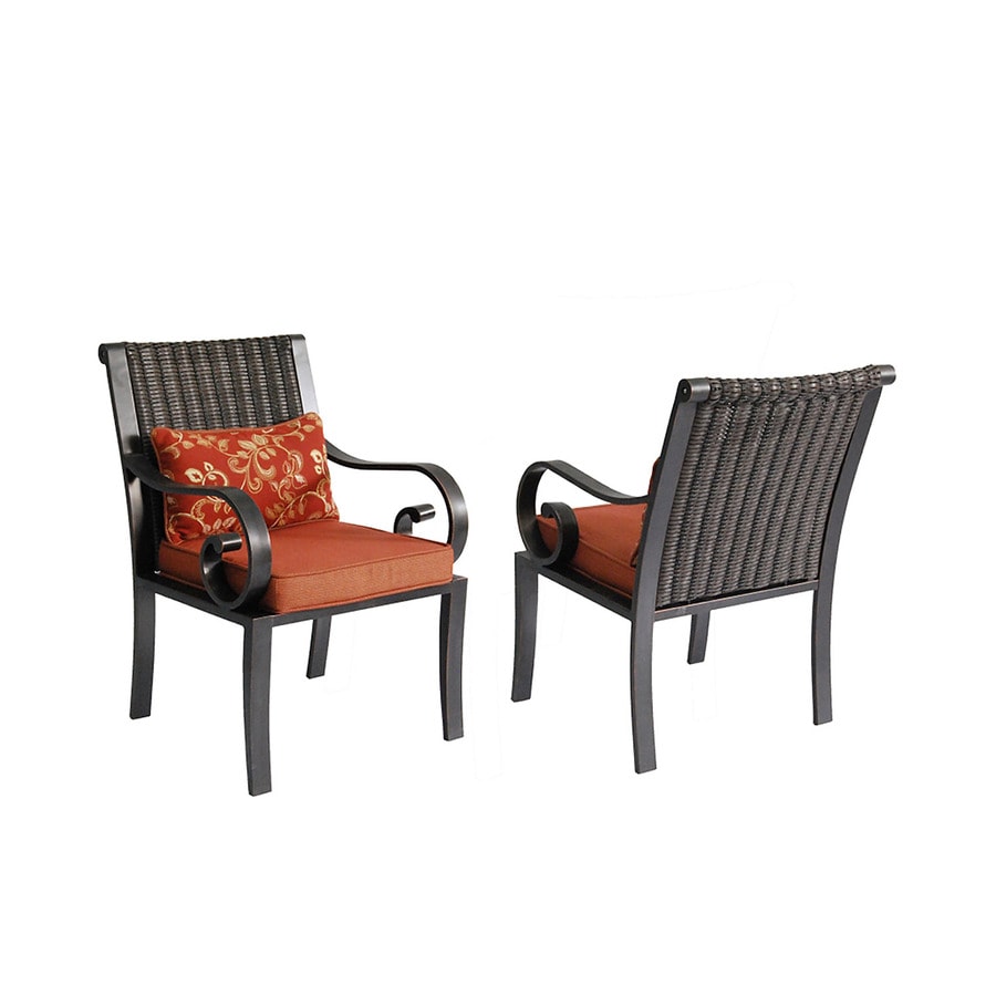 Allen + roth Set Of 2 Pardini OilRubbed Bronze Seat Aluminum Patio