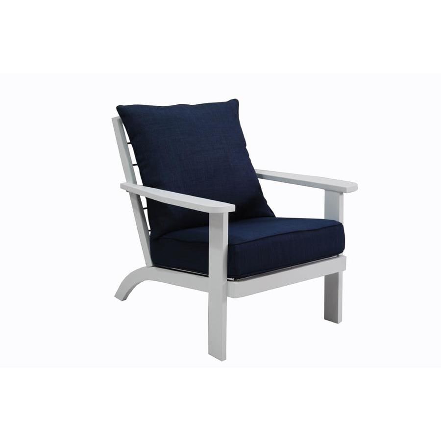 Shop allen + roth Cape Cottage White Aluminum Patio ...