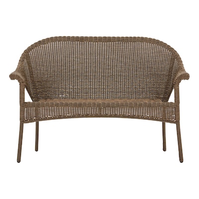 Style Selections Valleydale Woven Outdoor Loveseat With And Steel