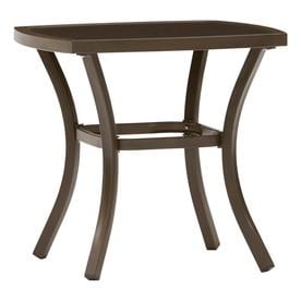 Patio Tables At Lowes Garden Treasures Valleydale Square Woven End Table 20 87 In W X L