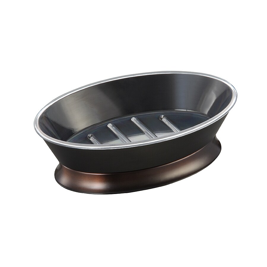 Shop Soap Dishes at Lowes.com - allen + roth Brinkley Handsome Oil-Rubbed Bronze Metal Soap Dish