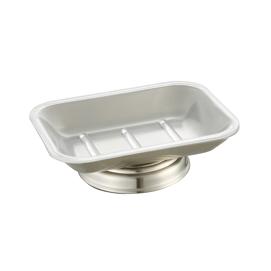 Shop Allen Roth Mitchell Brushed Nickel Metal Soap Dish At Lowes Com   489702644383 