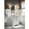 Shop allen + roth Delancy White Undermount Single Sink Bathroom Vanity ...