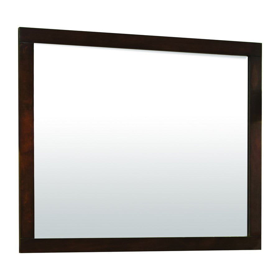 Allen Roth Tanglewood 30 In Espresso Rectangular Bathroom Allen Roth Tanglewood 30 In Espresso Rectangular Bathroom Mirror