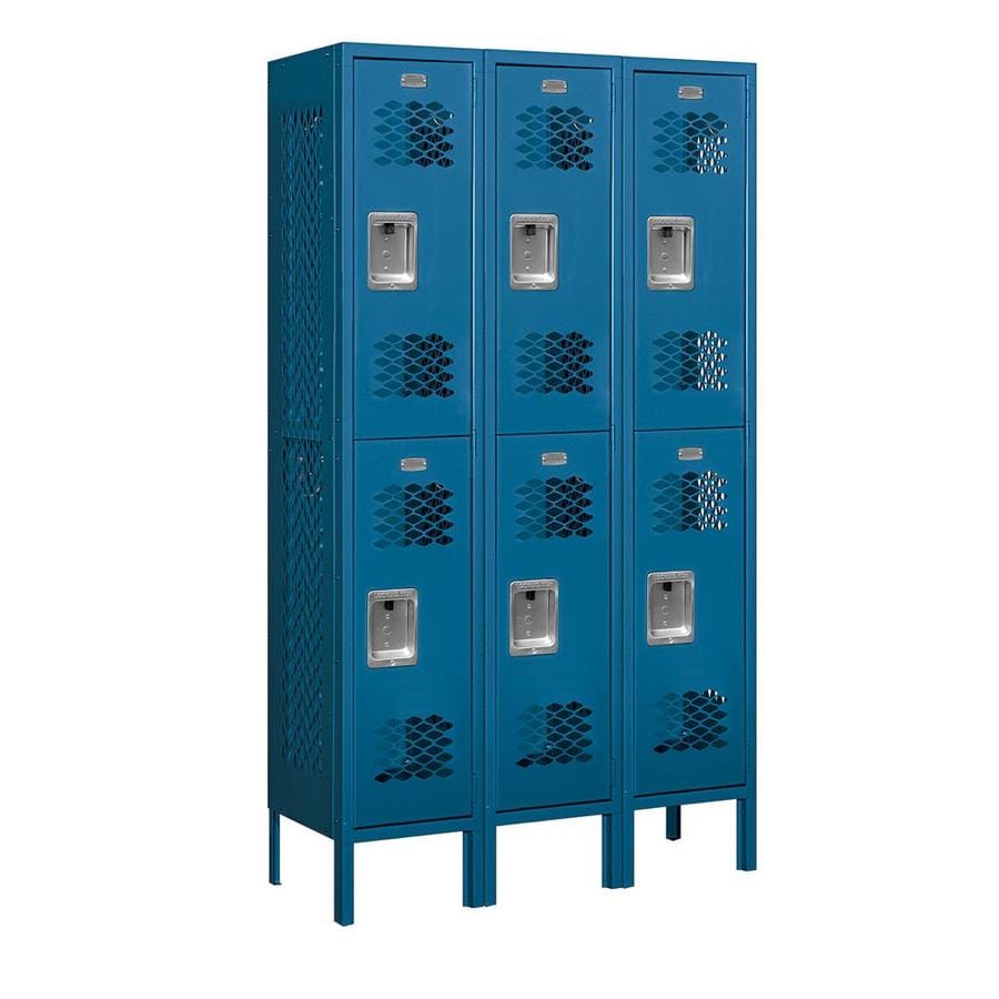 SALSBURY INDUSTRIES Vented Metal Locker-Five Tier Box Style-1 Wide-5 ...