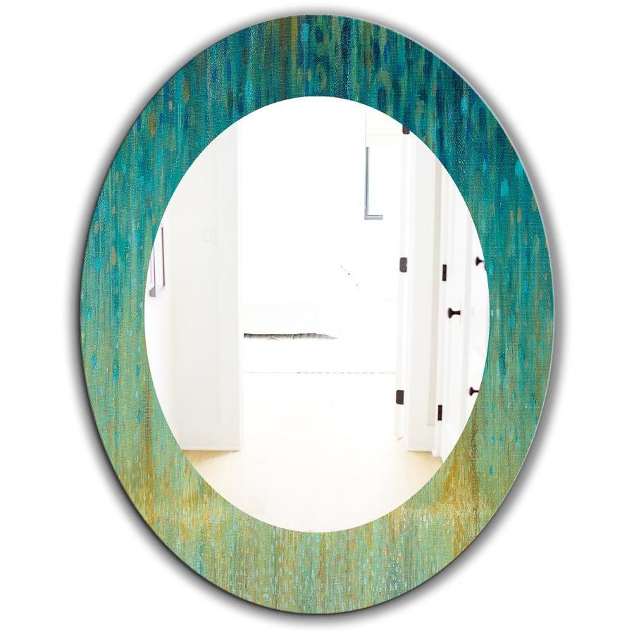 Designart Designart 'Rain Abstract Panel' Modern Bathroom Mirror ...