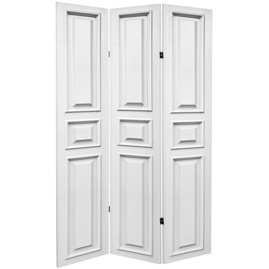 Oriental Furniture 3 Panel Printed Fabric Folding Contemporary Modern Style Room Divider In The Room Dividers Department At Lowes Com