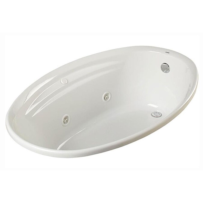 Clarke S 38 In W X 58 L White Acrylic Oval Reversible Drain Drop Whirlpool Tub The Bathtubs Department At Com - Sparta 60 X 30 Alcove Soaking Bathtub Clarke S 38 In W X 58 L White Acrylic Oval Reversible Drain Drop Whirlpool Tub The Bathtubs Department At Com - Sparta 60 X 30 Alcove Soaking Bathtub