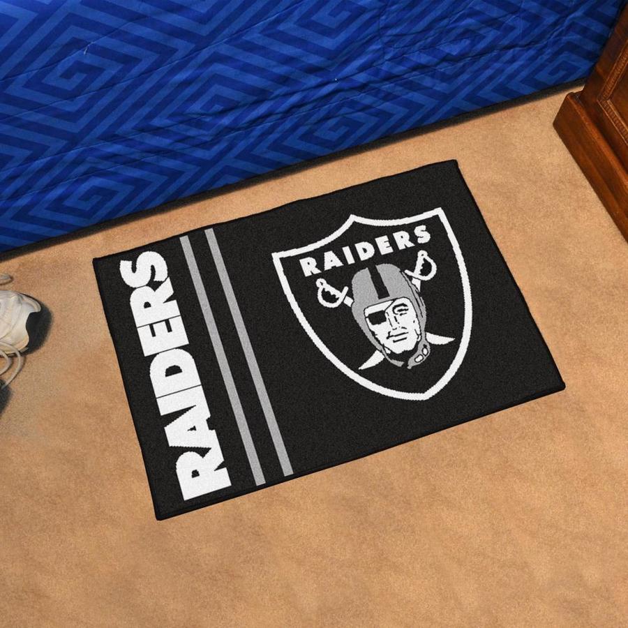 FANMATS Las Vegas Raiders NFL Uniform Rug 1-1/2-ft x 2-1/2-ft Black ...