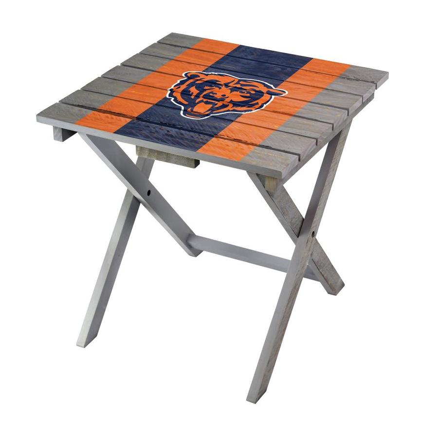 Imperial International Chicago Bears 19 5 In X 19 5 In Outdoor Square Wood Folding Table In The Folding Tables Department At Lowes Com
