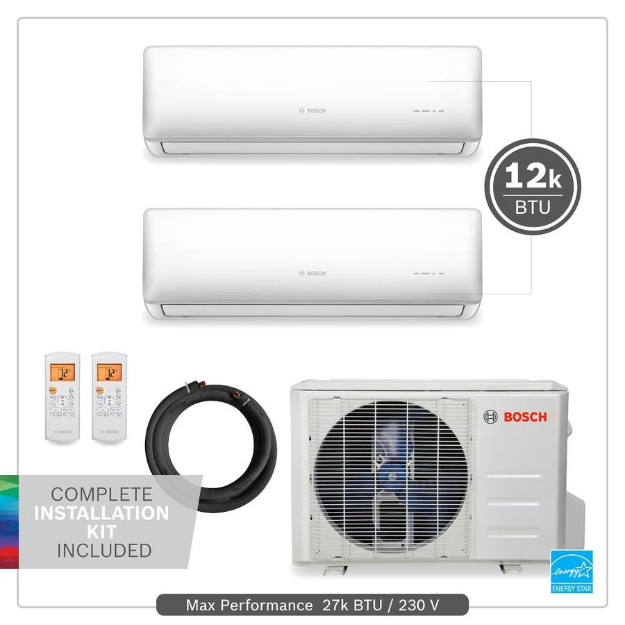 Bosch 27000 Btu 230 Volt 13 Eer 2 25 Ton 1350 Sq Ft Ductless Mini Split