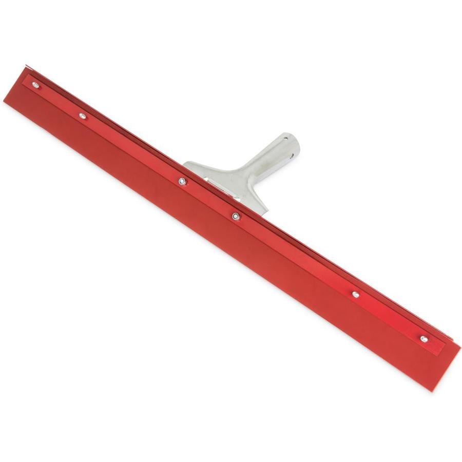 Carlisle FloPac® Straight Red Gum Rubber Floor Squeegee with Heavy